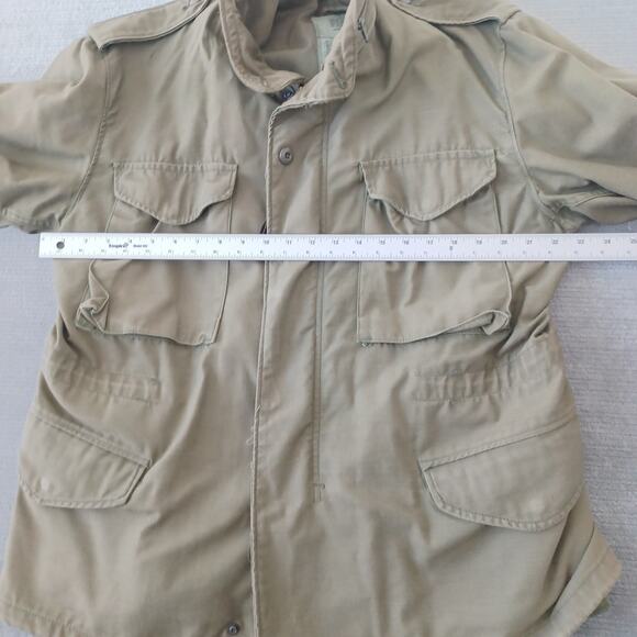 US Army M65 Field Jacket Mens M Solid Green Short Regular Cold Weather OG-107 - Picture 7 of 11